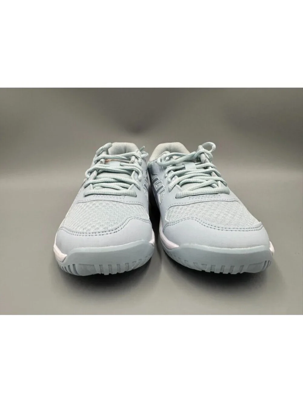 Women’s ASICS Upcourt 6 Volleyball Shoes, Cool Grey/Grey Blue, Size 6.5 w/Box
